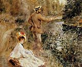 Pierre Auguste Renoir Wall Art - The Fisherman